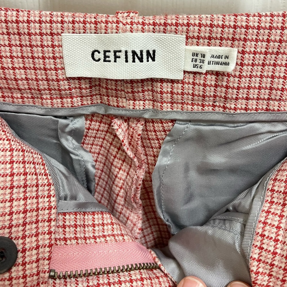 Cefinn Red Pattern Dress Pants - Picture 10 of 11